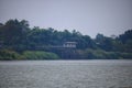 Landscape, marina, trees, sky, nature, along the Chao Phraya River, Nakhon Sawan,