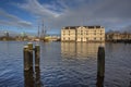 Landscape Maritime museum Amsterdam Royalty Free Stock Photo