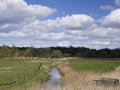 Landscape of Marshland on the River Alde - Snape - Suffolk Royalty Free Stock Photo