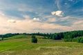 Landscape with meadows and fields of Latvia Royalty Free Stock Photo