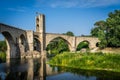 Landscape medieval village Besalu, Catalonia, Spain.