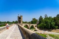 Landscape medieval village Besalu, Catalonia, Spain.