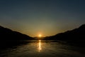 Landscape during Megokng cruise Laos Royalty Free Stock Photo