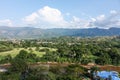 Landscape of Melgar in Tolima department. Sumapaz River Valley near the mouth of the Magdalena River. Colombia Royalty Free Stock Photo