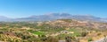 Landscape of Messara plain. Crete, Greece Royalty Free Stock Photo