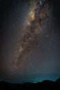Landscape with Milky way galaxy over Mount Bromo volcano Gunung