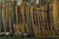 Mineral Stained Cliff Pictured Rocks National Lakeshore Royalty Free Stock Photo