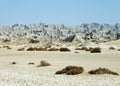 The landscape of Miniature Martian Mountains in Chabahar Iran Royalty Free Stock Photo