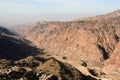 Misty canyon in Dana reserve, Jordan