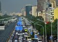 Landscape of modern city, Beijing, China Royalty Free Stock Photo