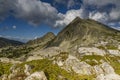 Landscape of Momin Dvor and Dzhangal Peaks, Pirin Mountain, Bulgaria Royalty Free Stock Photo