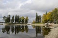 The landscape Ã¢â¬ÅMon Repos Park` on the rocky shores of the Vyborg Bay in the Len