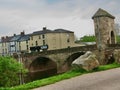 Landscape of the Monnow Bridge Royalty Free Stock Photo