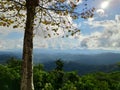 Landscape of montains in southest of Brazil