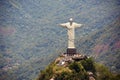 Landscape, monument and Christ the Redeemer statue for tourism, sightseeing and travel destination. Traveling, Rio de