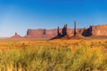 Landscape of Monument valley. Panoramic view. Navajo tribal park, USA.