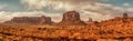 Landscape of Monument valley. USA. Royalty Free Stock Photo