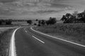 Mostviertel Landscape with Winding Road in Austria Royalty Free Stock Photo