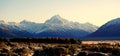 Landscape of Mount Cook, Aoraki, New Zealand Royalty Free Stock Photo