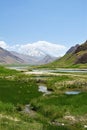 Landscape of Mount Damavand and Lar River , Iran