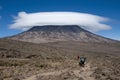 landscape of Mount Kilimanjaro - the roof of Africa in Tanzania.