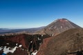 Landscape of Mount Ngauruhoe, Tongariro National Park, New Zealand Royalty Free Stock Photo