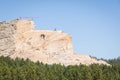 Landscape of the Mount Rushmore surrounded by greenery in South Dakota, the US Royalty Free Stock Photo