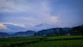 Landscape of mount slamet, central java , Indonesia Royalty Free Stock Photo