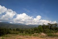 Landscape of Mountain against cloudy sky Royalty Free Stock Photo