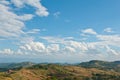 Landscape mountain cloud and blue sky