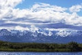 Landscape of the mountain `Denali` in Denali National Park Royalty Free Stock Photo