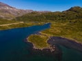 Landscape with mountain lake, Norway Royalty Free Stock Photo