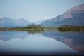 The landscape of the mountain lake with reflection Royalty Free Stock Photo
