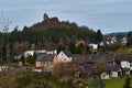 landscape mountain panorama in germany gerolstein vulkaneifel.