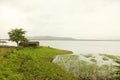 Landscape of the mountain ranges of Western Ghats at state of Maharashtra near wakanda dam in India. Royalty Free Stock Photo