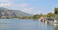 Landscape with the mountain river Dalaman in Turkey Royalty Free Stock Photo