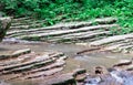 landscape mountain river and rocks with green tropical plants in thailand Royalty Free Stock Photo