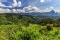Landscape of Mountain and road at Phou Khoun, Laos Royalty Free Stock Photo