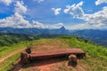 Landscape of Mountain and road at Phou Khoun, Laos