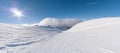 Landscape of mountain with snow Royalty Free Stock Photo