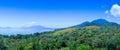 A Landscape of mountain view, seascape and the beach from Larantuka, East Nusa Tenggara, Indonesia