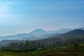 Landscape of mountains around lembang
