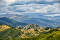 Landscape with mountains and clouds