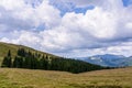 Landscape in mountains in cloudy day Royalty Free Stock Photo