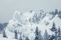 Taganai nature park with view of mountains and forest, Ural, Russia