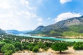 Landscape at the Mountains in greece Royalty Free Stock Photo