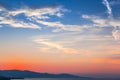 Landscape in the Mountains in morning day