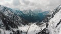 Landscape of mountains and a road - Dolomites, Italy