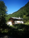 Cabin cabane, refuge, hut in the mountains