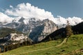 Landscape with mountings in Switzerland